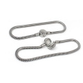 Hot sale fashion jewelry stainless steel pan snake chain bracelet